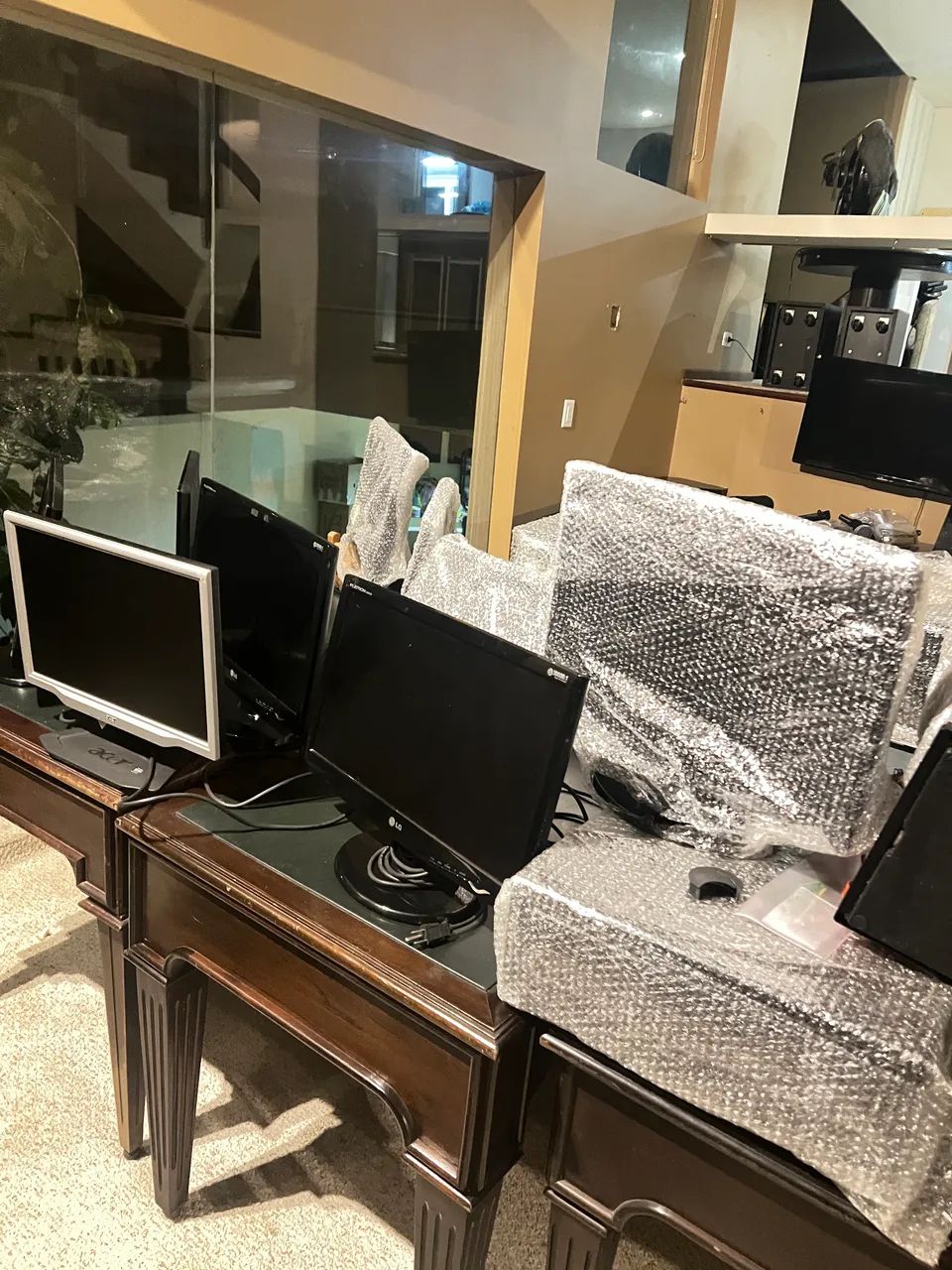 Monitores LCD LG Flatron e Acer - funcionando - lote escritório?. - Foto 3
