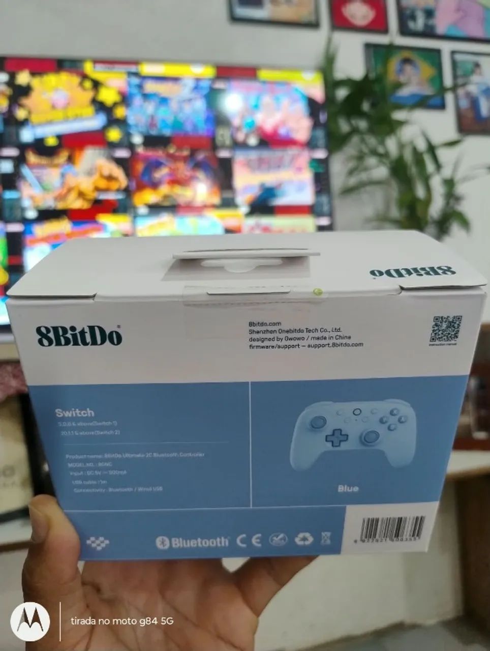 Controle para Nintendo Switch & PC (Windows e Steam) - 8bitdo Ultimate 2C Bluetooth - Blue - Foto 2