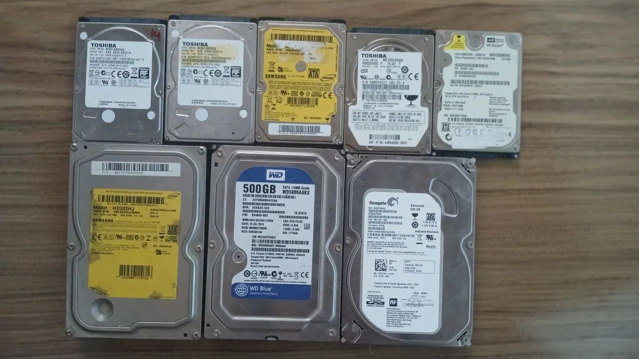 HDs SATA 2,5" e 3,5" - Vários modelos
