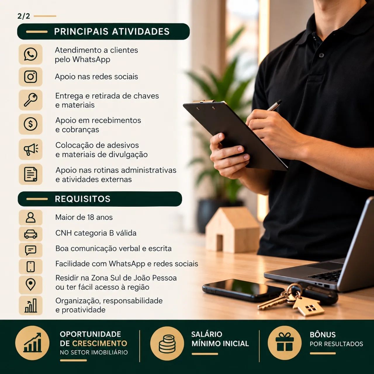 Auxiliar Administrativo e Operacional - Foto 2
