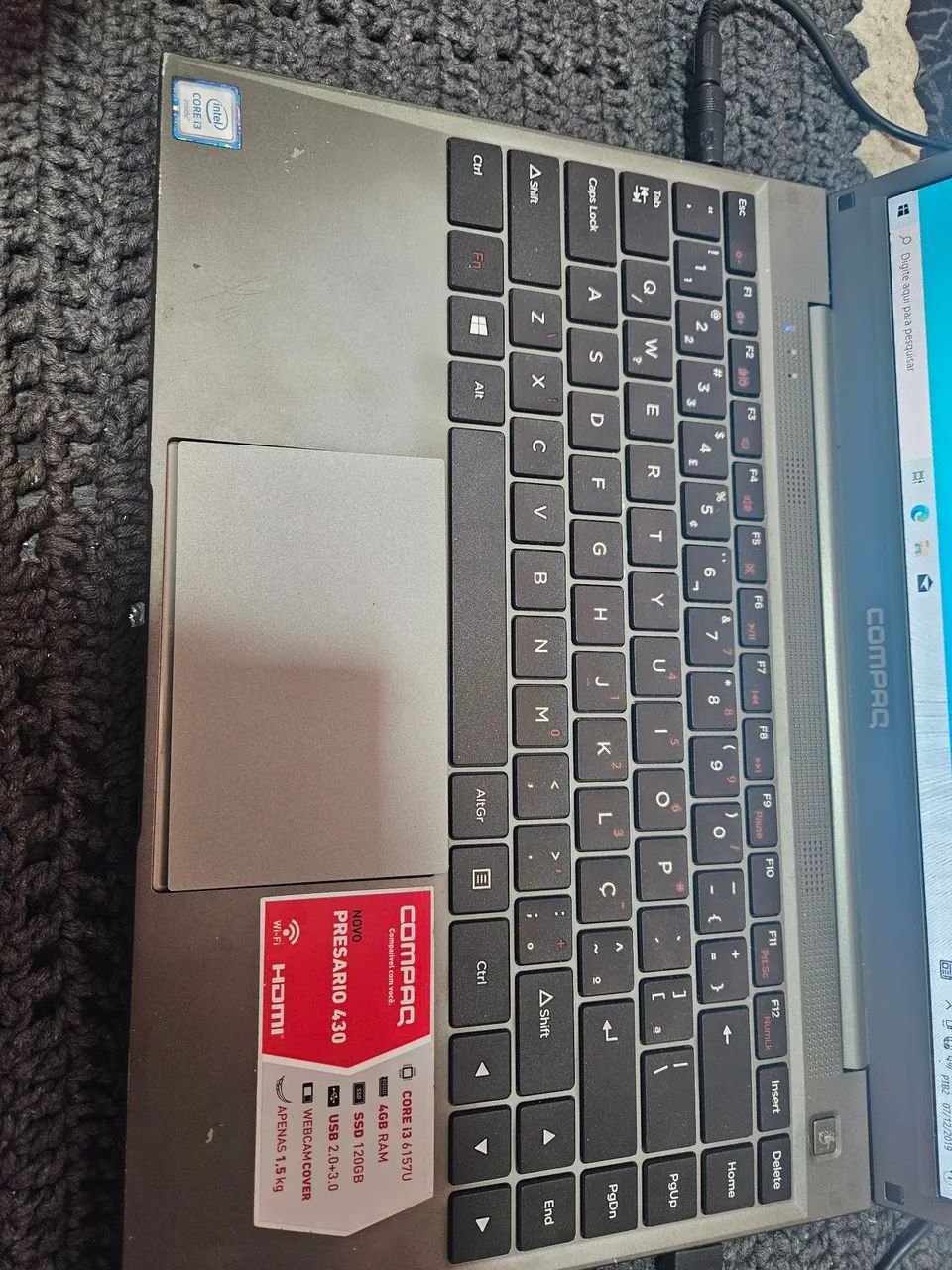 Vendo notbook compaq prezario 430 defeito - Foto 5