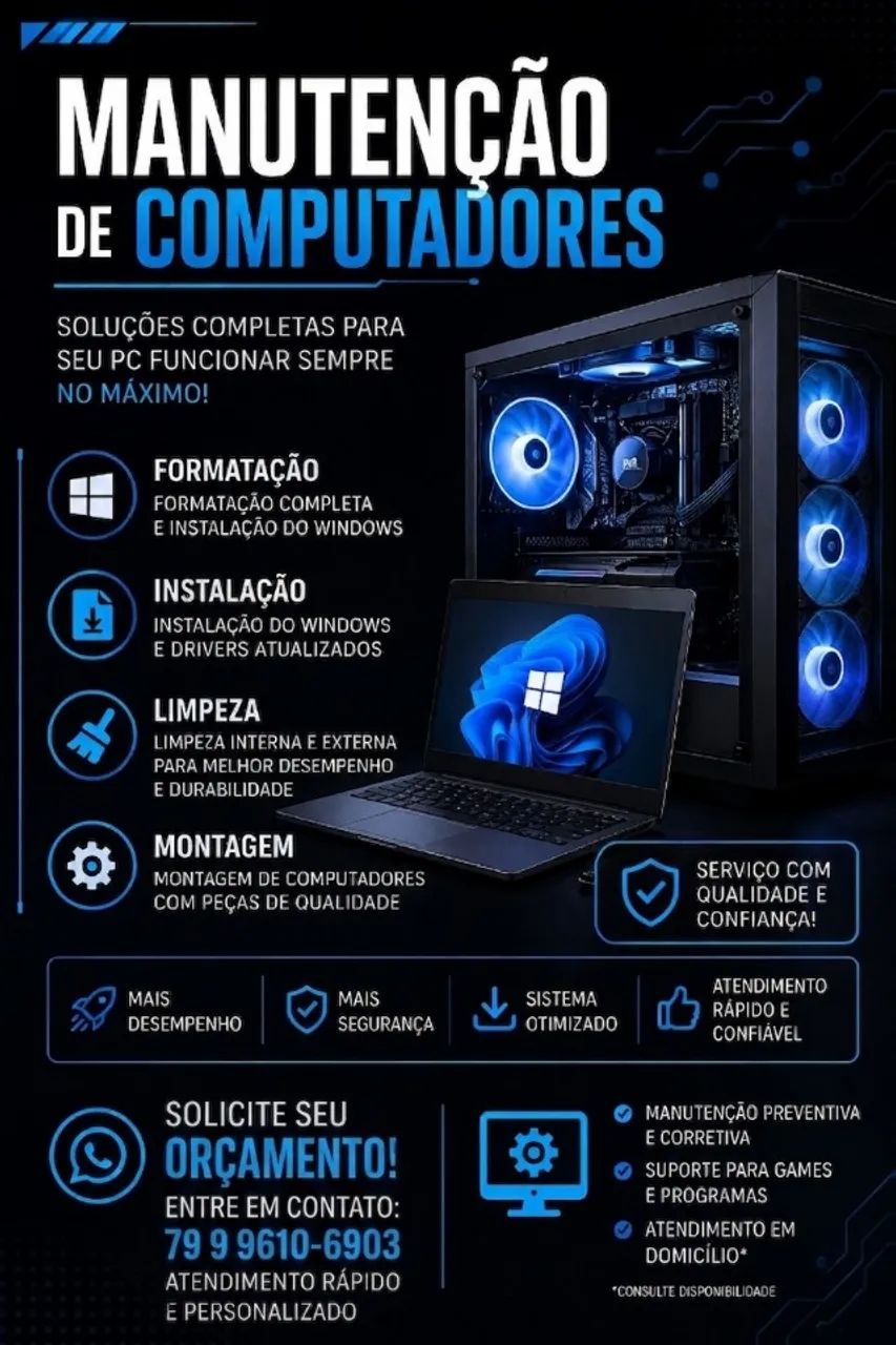 MANUTENÇÃO EM COMPUTADORES