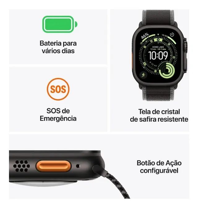 Apple Watch Ultra 3 49mm Midnight - Foto 2