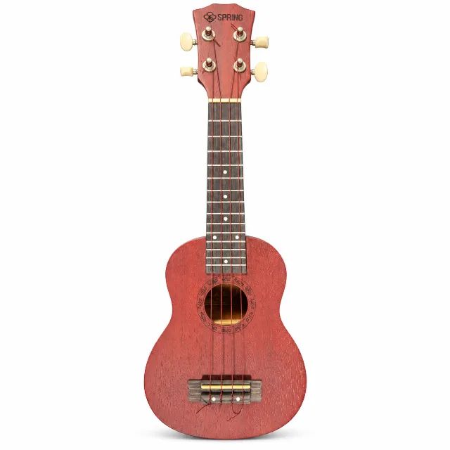 Ukulele Acústico Spring Soprano 21 Polegadas Vermelho