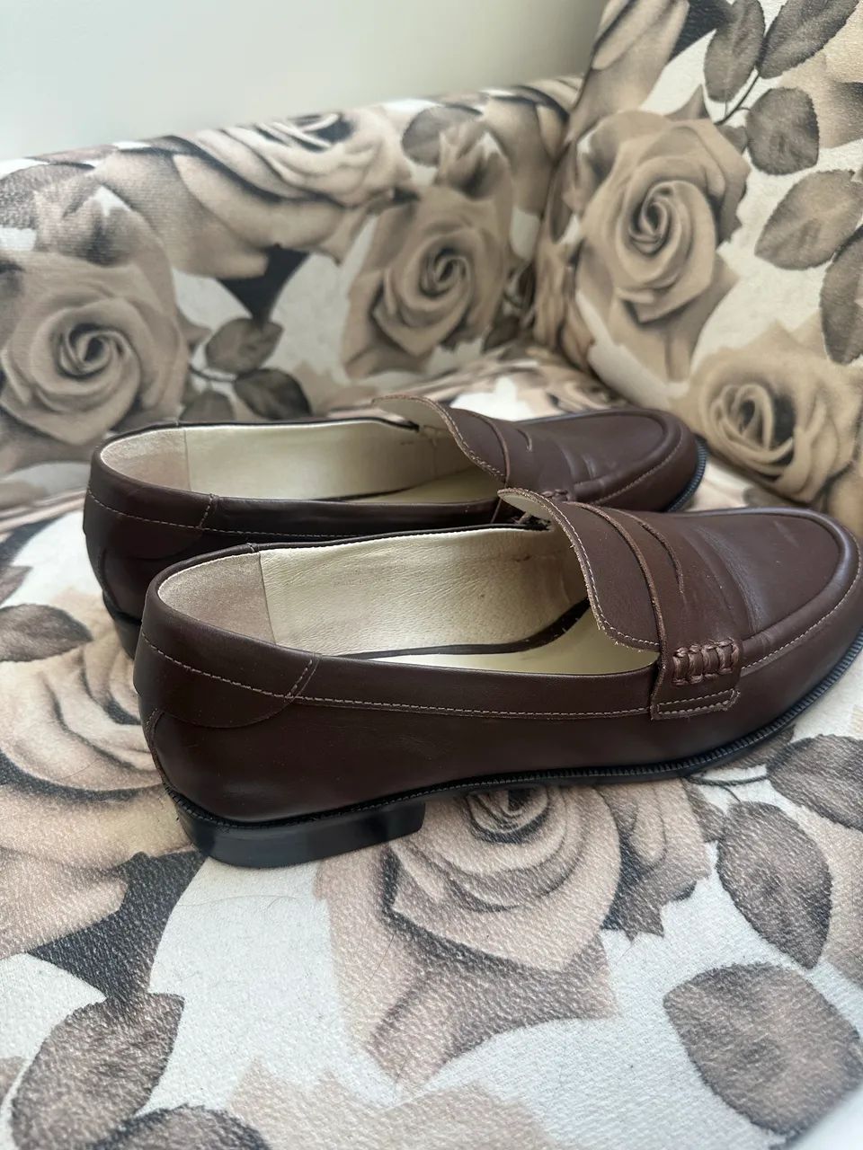 Loafer Mocassim Couro Marrom 37 Vinci - Foto 5