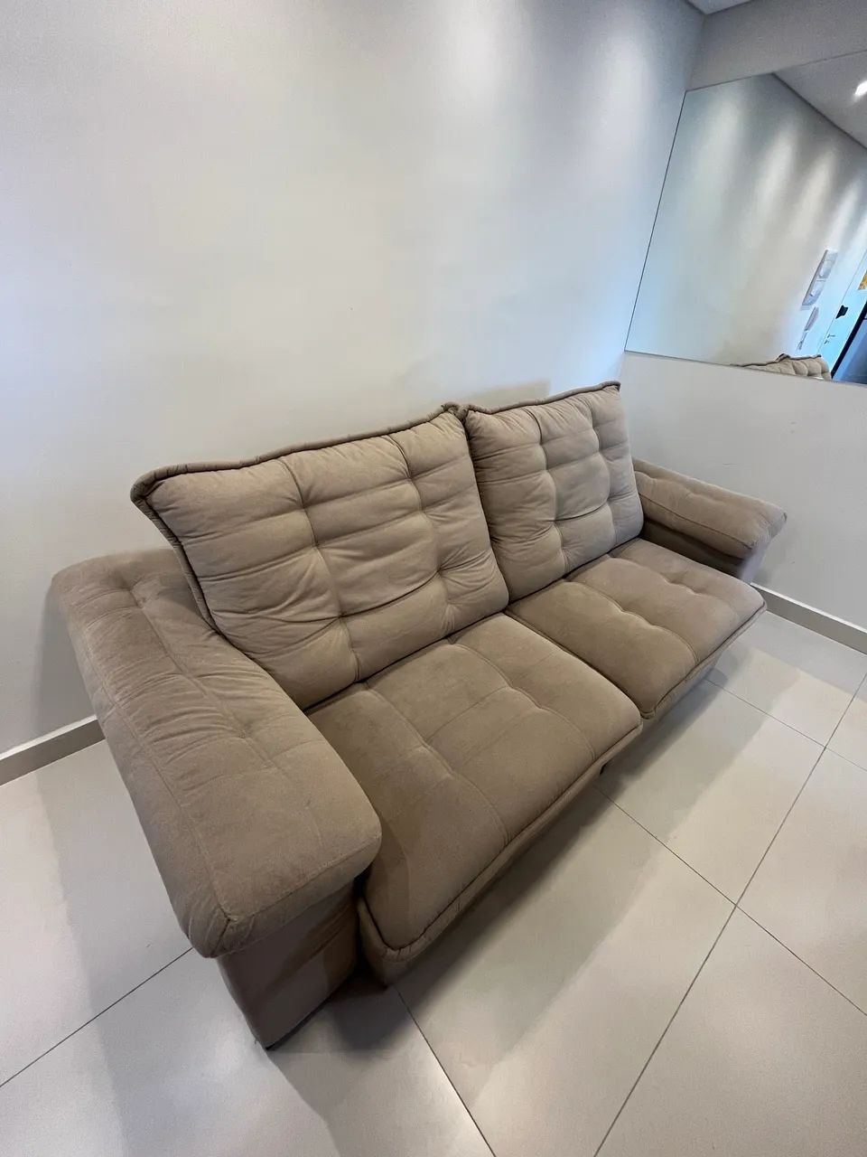 Sofá Retrátil e Reclinável 2,40m - Excelente Estado - Foto 4
