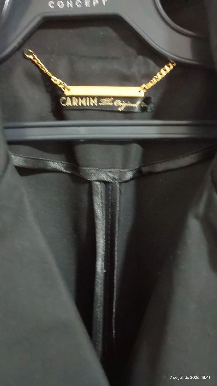 Sobretudo Marca CARMIM THE ORIGINAL COR PRETA - Foto 4