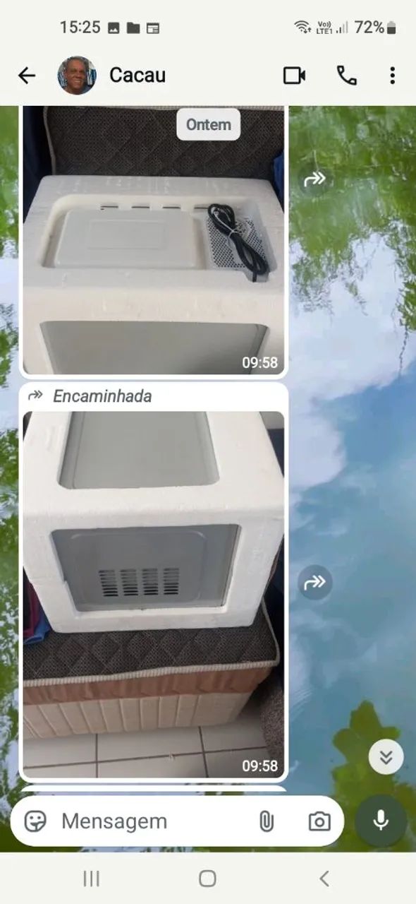 Microondas na caixa