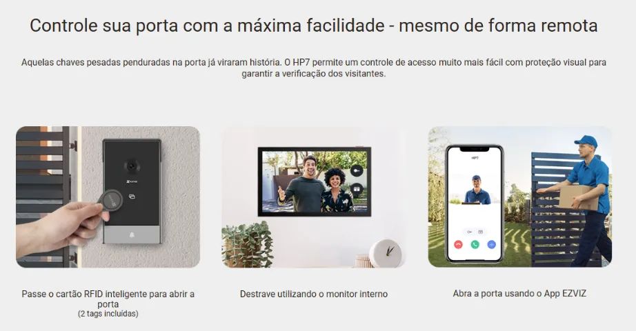 VideoPorteiro WI-Fi Inteligente EZVIZ - Foto 2