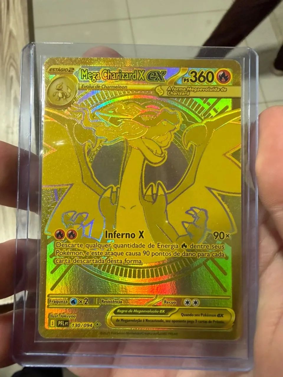 Mega Charizard X EX Gold