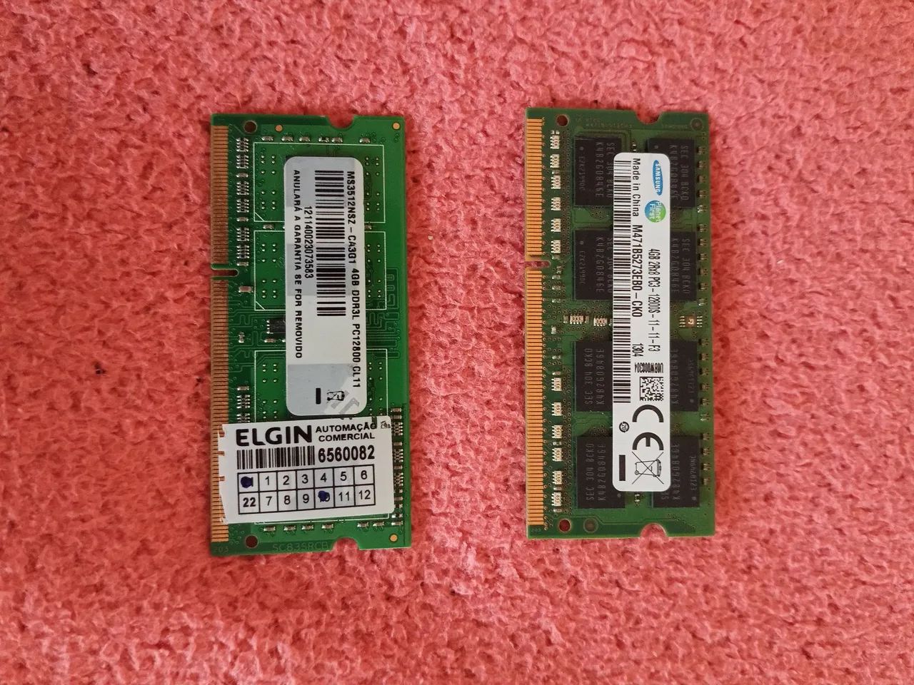 2 memórias ram ddr3 para notebook funcionando  - Foto 2