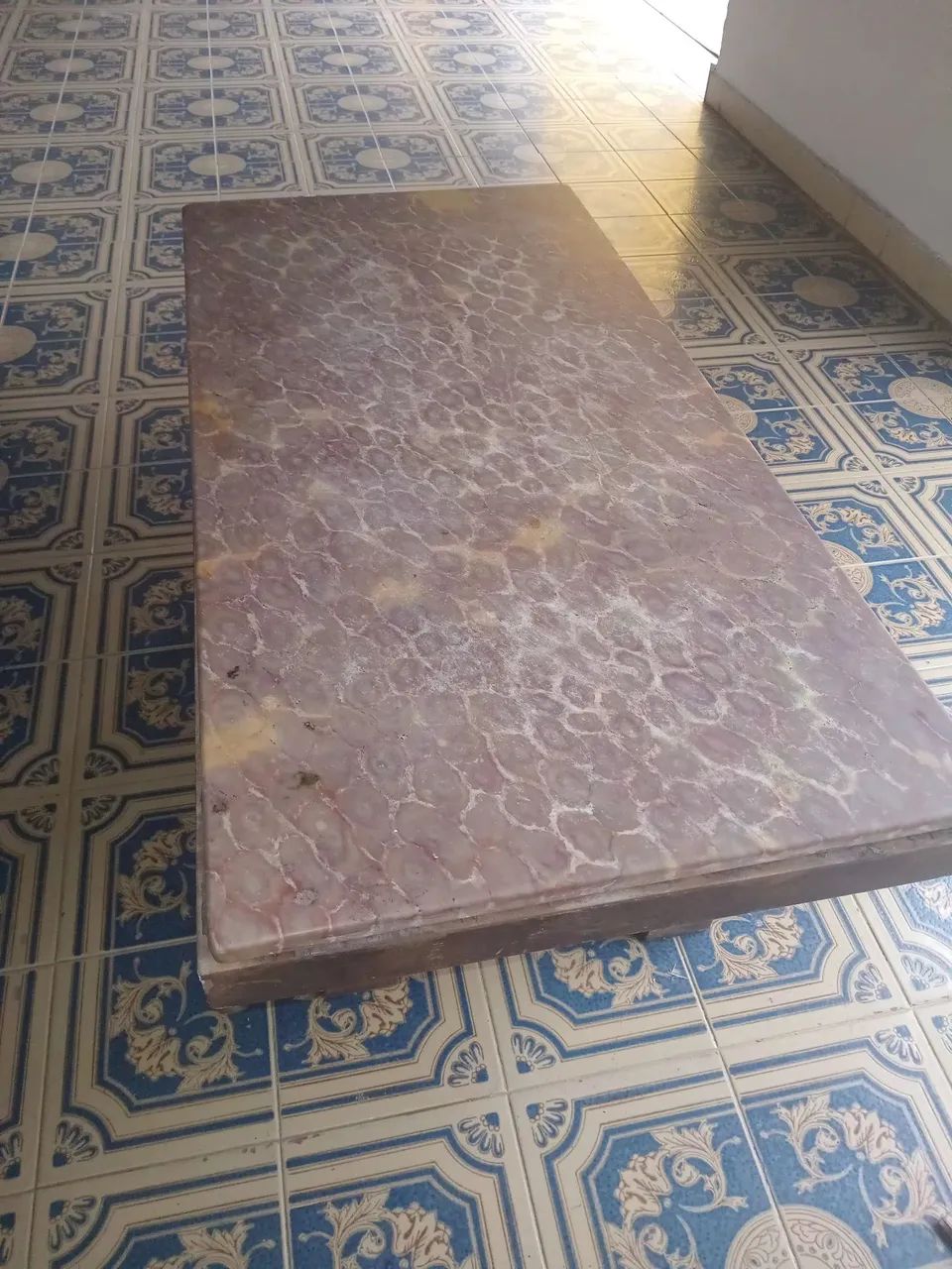 Mesa centro ou canto mármore jasper leopardo  - Foto 4