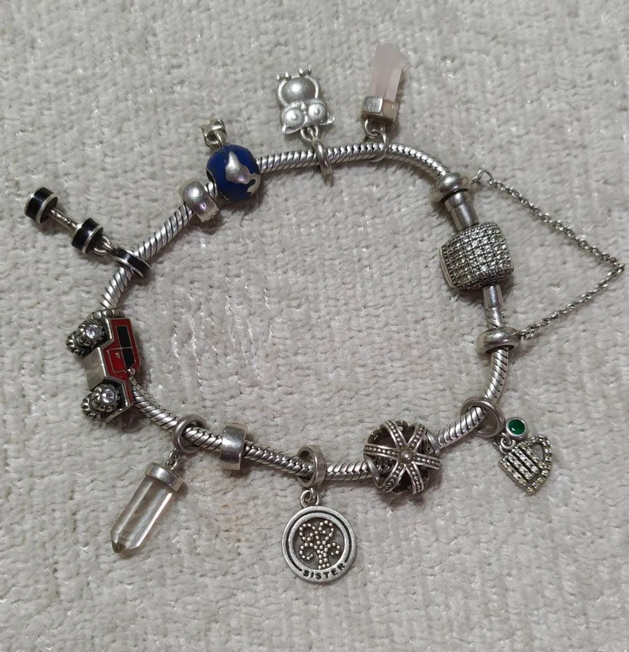 Pulseira Vivara Original com corrente de segurança e Berloques  - Foto 2