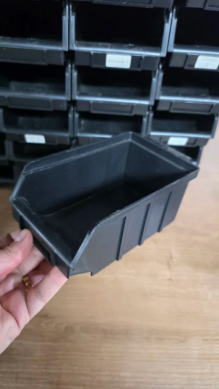 180 Caixas Bin organizadora plástica número 3 - Foto 3