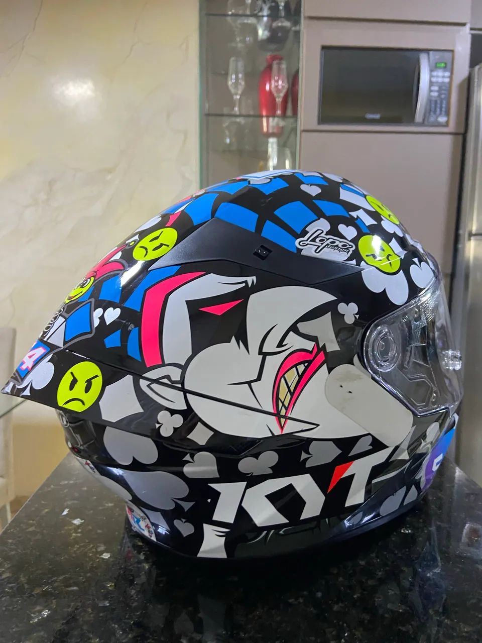 Capacete Kyt Tt Course Joker Ricardo Rossi Tamanho 60 - Foto 2