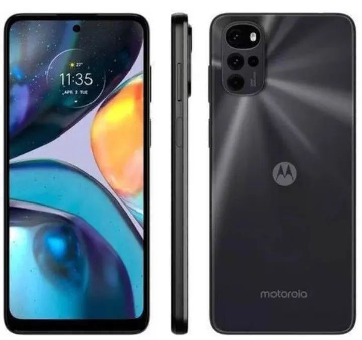 .: Celular Motorola G22 Preto:.