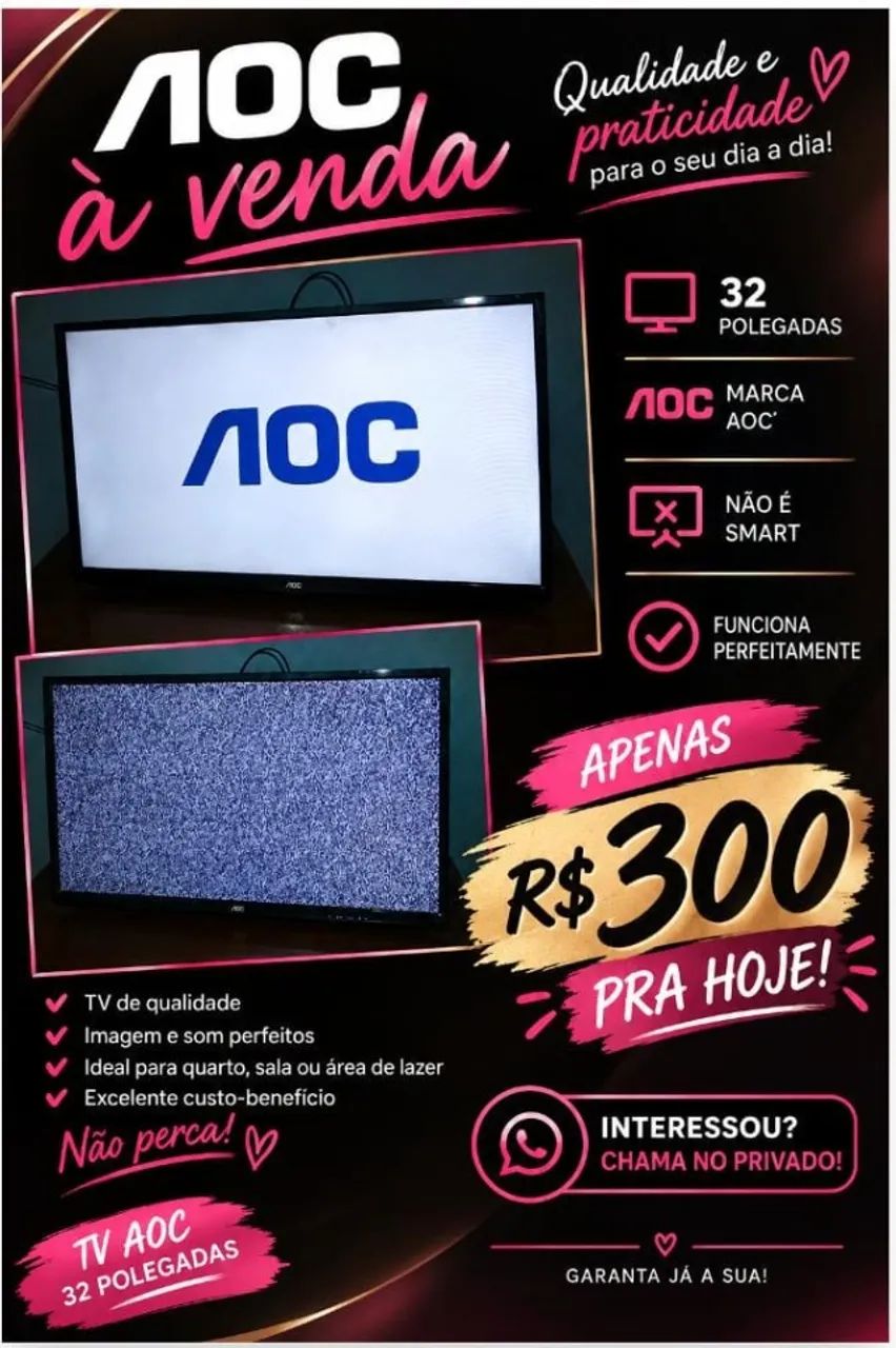 Estou vendendo está tv NAO é smart 