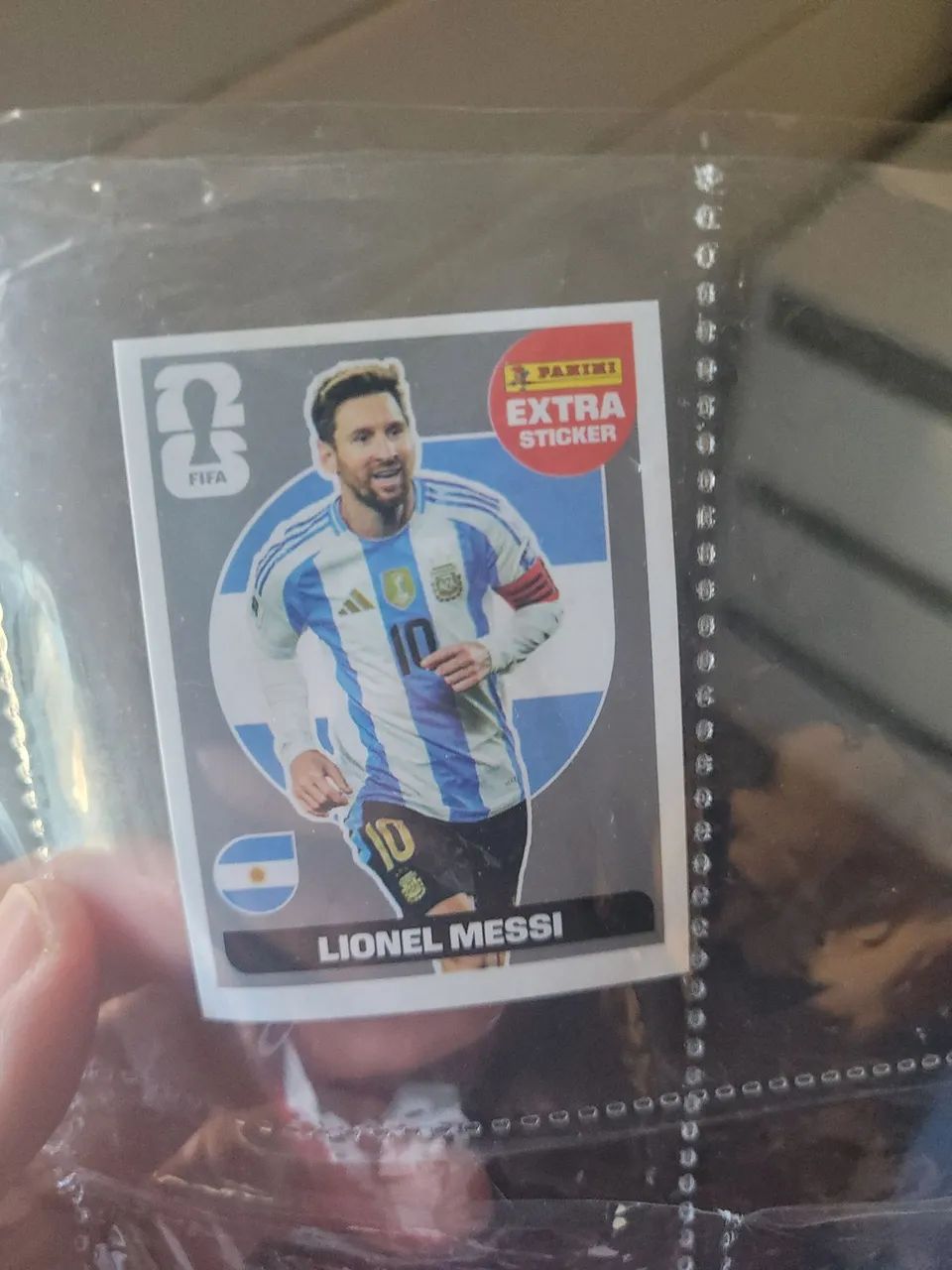 Figurinha extra Panini Lionel Messi PRATA
