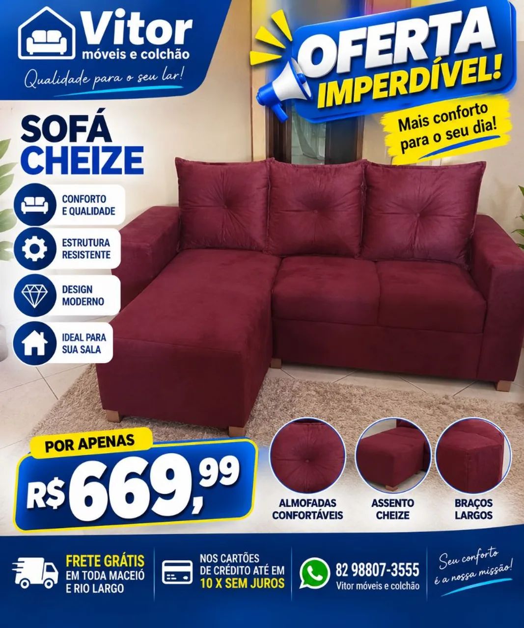 Sofá promoção 