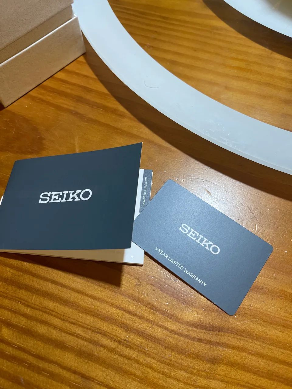 Seiko novo com pulseira em couro - Foto 5
