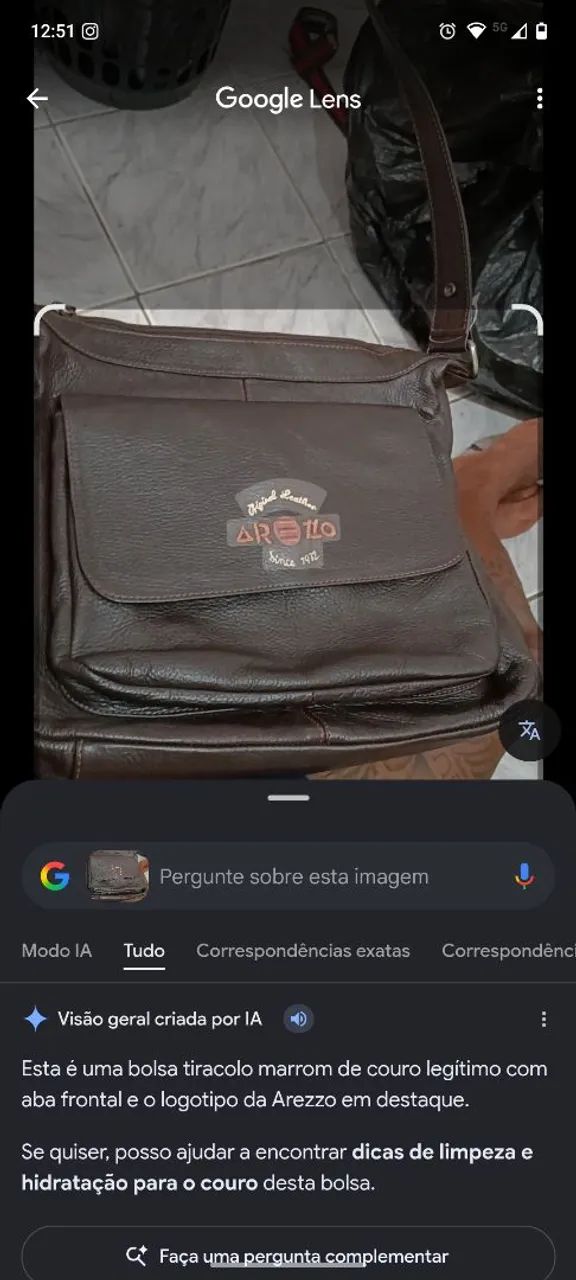 Bolsa couro Arezzo  - Foto 3