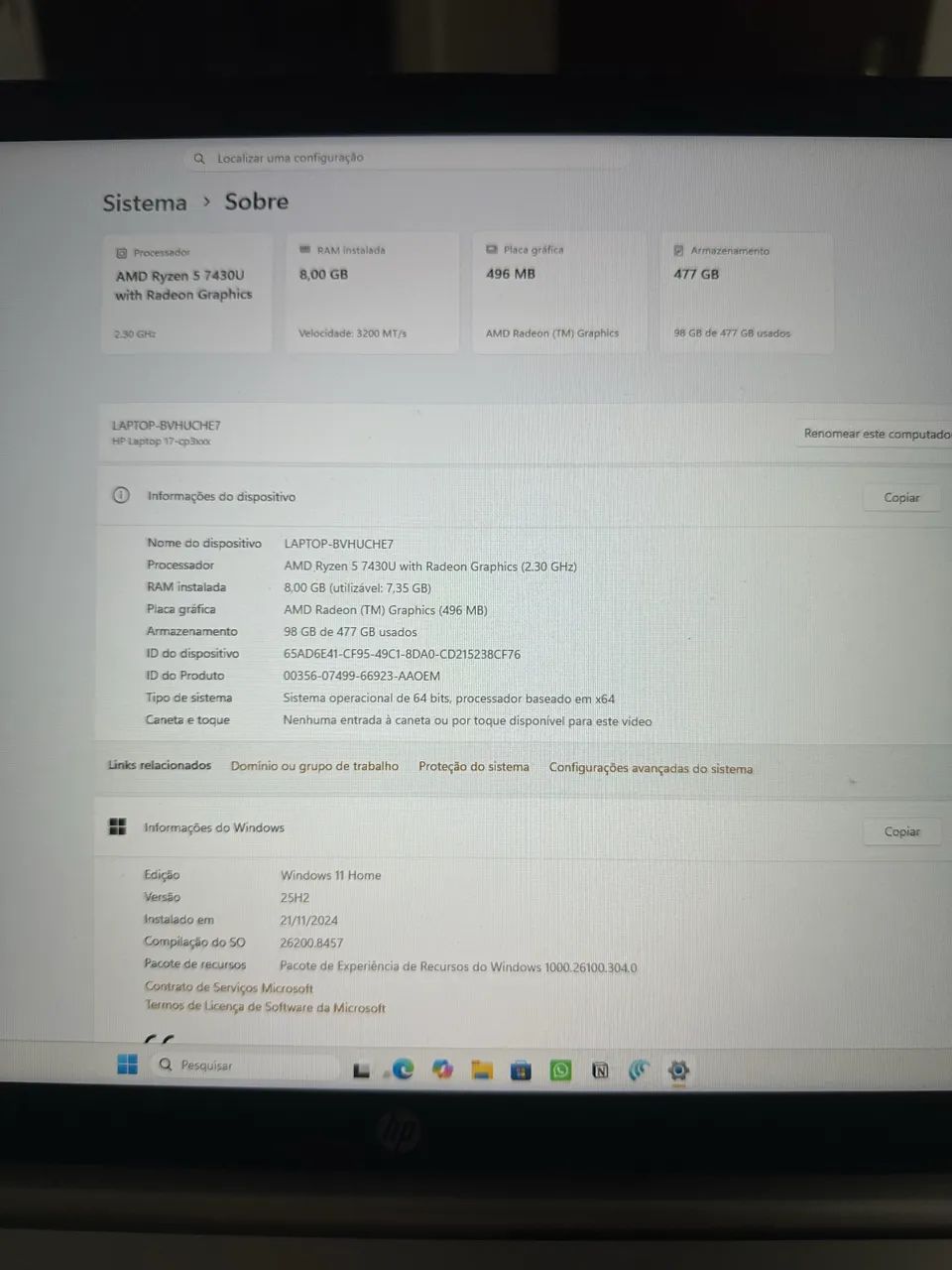 Notebook HP - em excelente estado de conservação - Foto 3