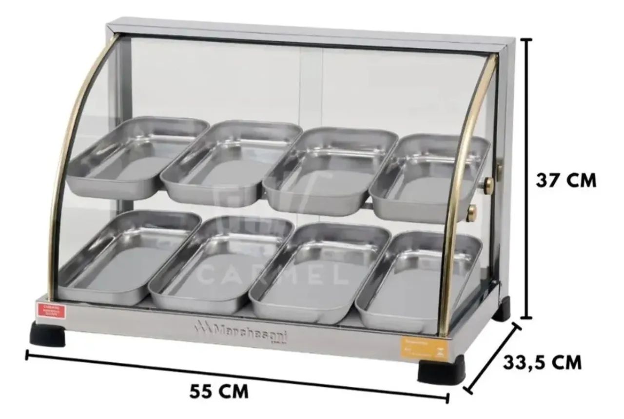 Vendo vitrine para salgados 8 bandeijas semi nova - Foto 3