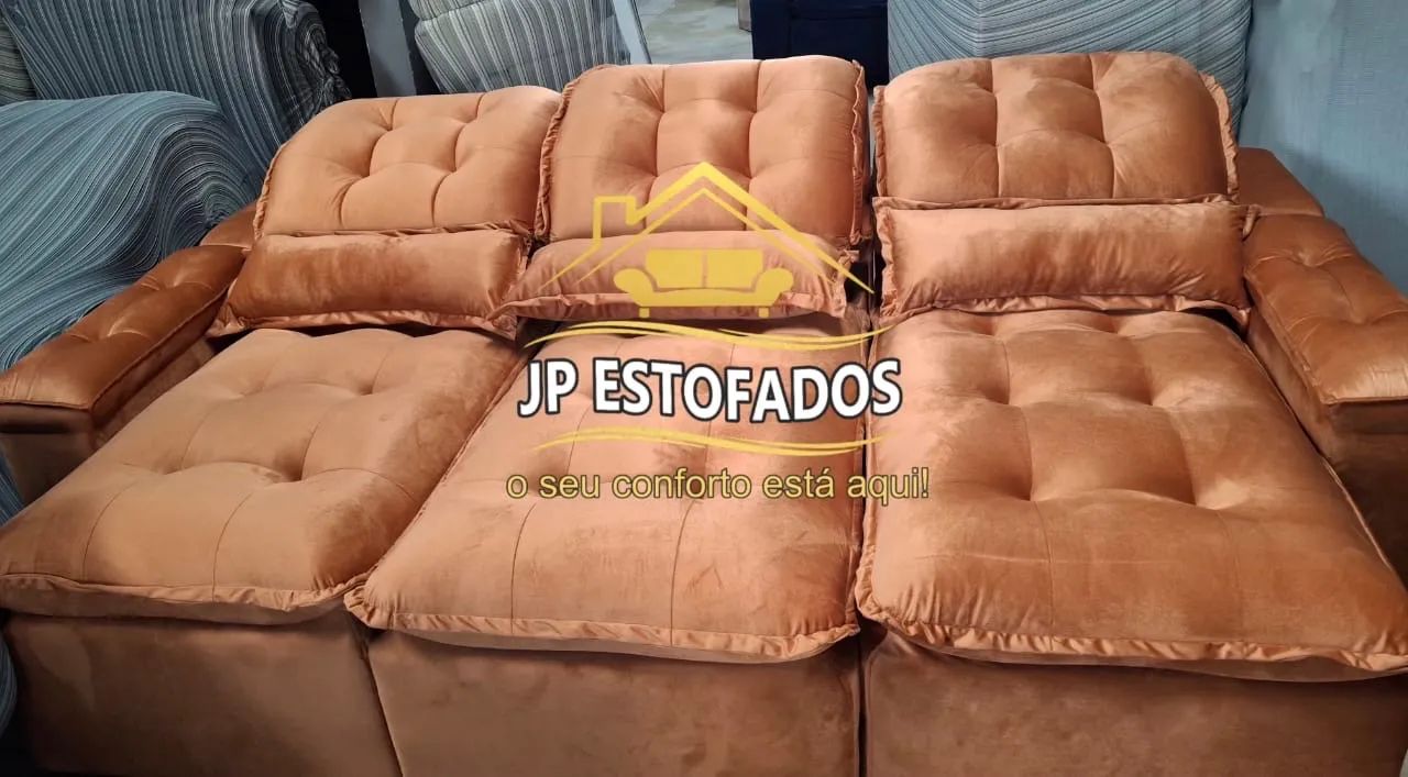 SOFÁ RETRÁTIL RECLINÁVEL (CAMA) DIRETO DA FÁBRICA  - Foto 4
