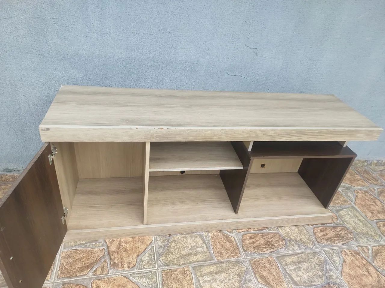 Rack usado em madeira para sala  - Foto 3