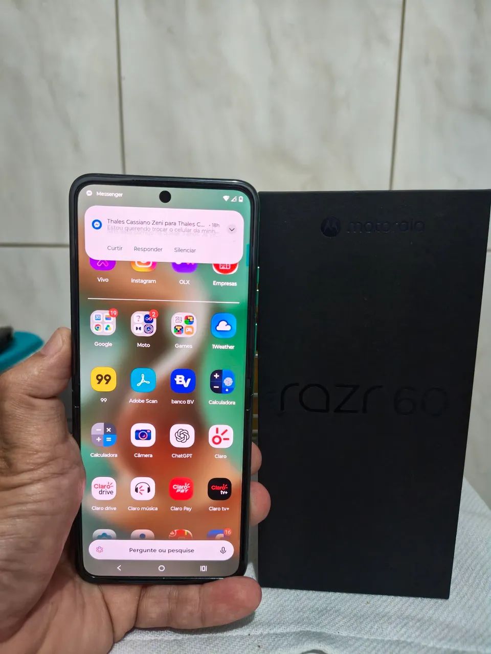 Motorola RAZR 60 impecável nota fiscal  - Foto 4