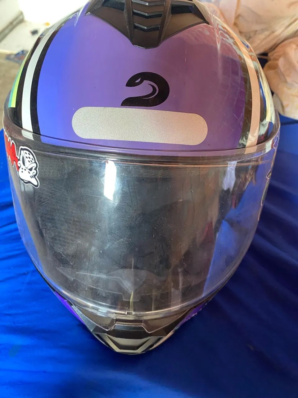 capacete (com microfone e fone) - Foto 3