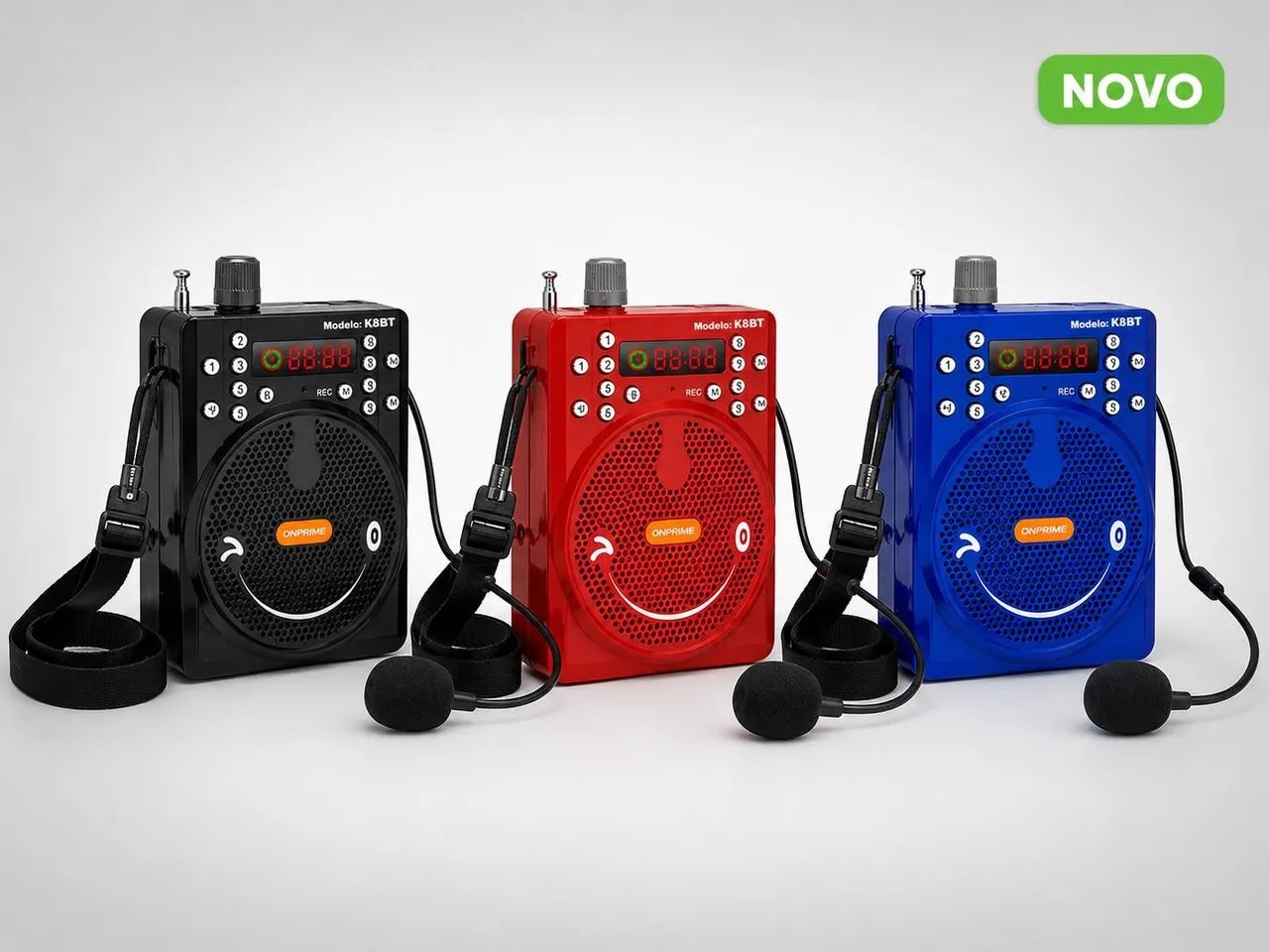 Caixa de Som Amplificada 20W Com Microfone Bluetooth - Foto 2