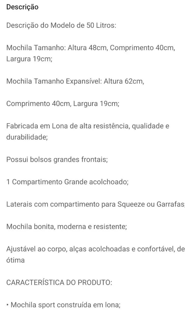 Mochila de Lona 