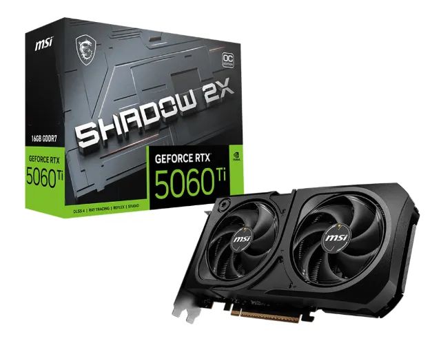 Placa de Video Rtx 5060Ti 16Gb MSI Shadow 2x - @LJCEletro