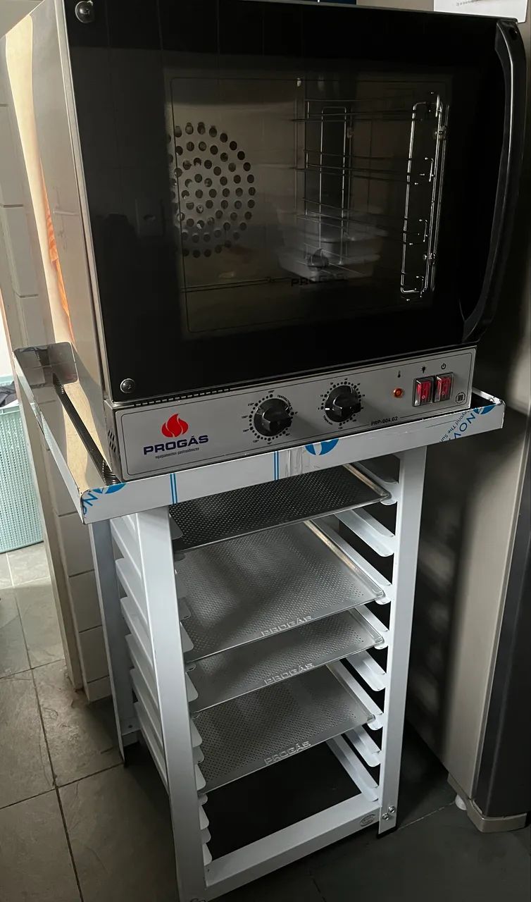 FORNO PROGÁS TURBO FAST + MESA ORIGINAL | SEMI-NOVO 