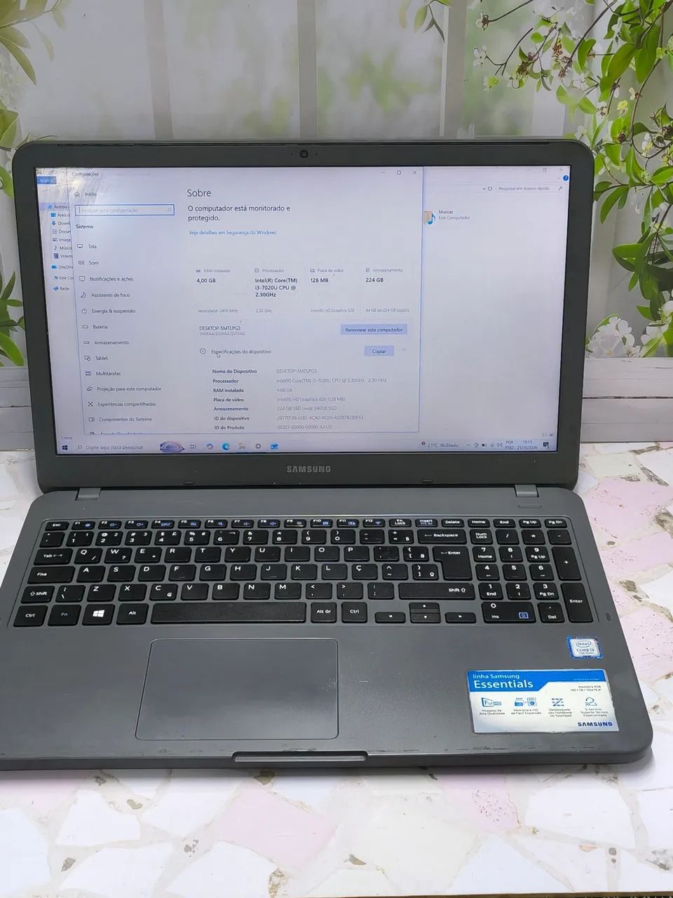 Notebook Samsung core i3 com ssd - Foto 5