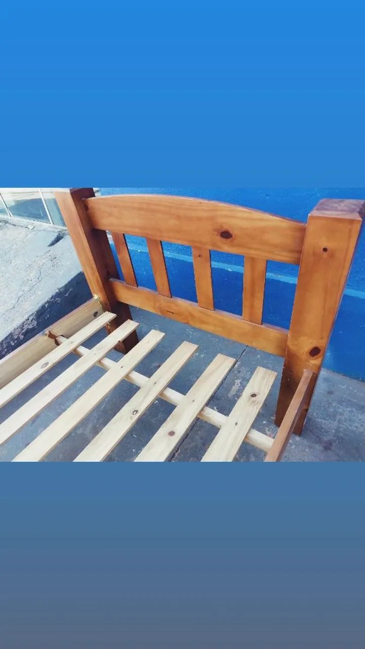 Cama Solteiro de madeira  - Foto 4