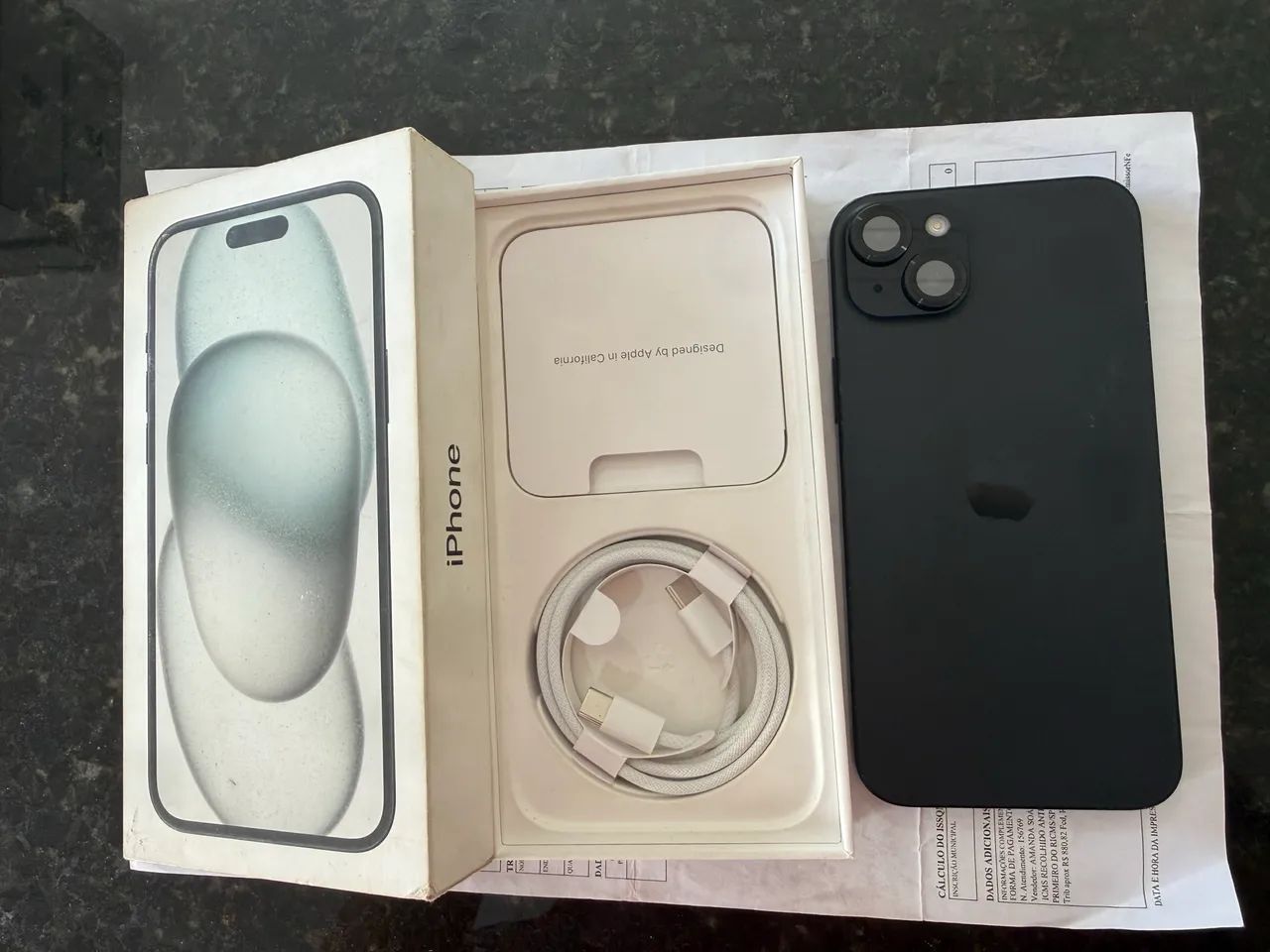 Iphone 15 Plus, 256GB - Completo e Nota Fiscal.