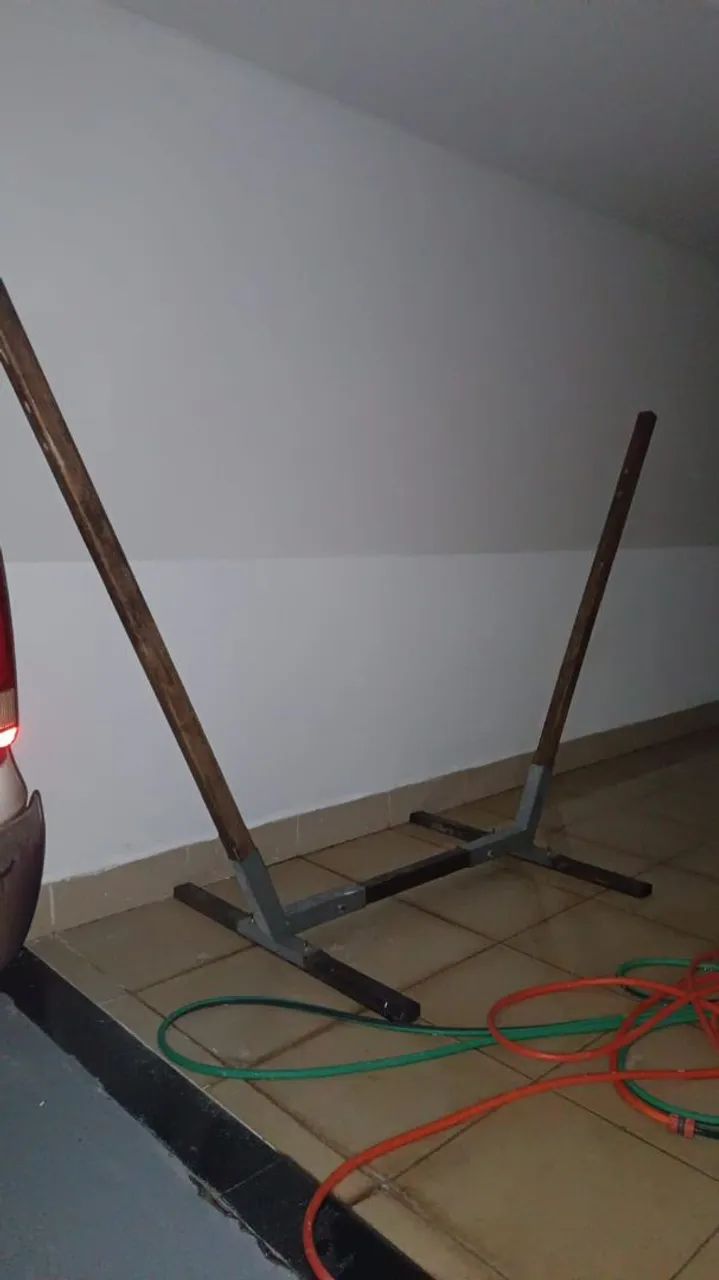 Suporte de madeira para rede de criança  - Foto 4