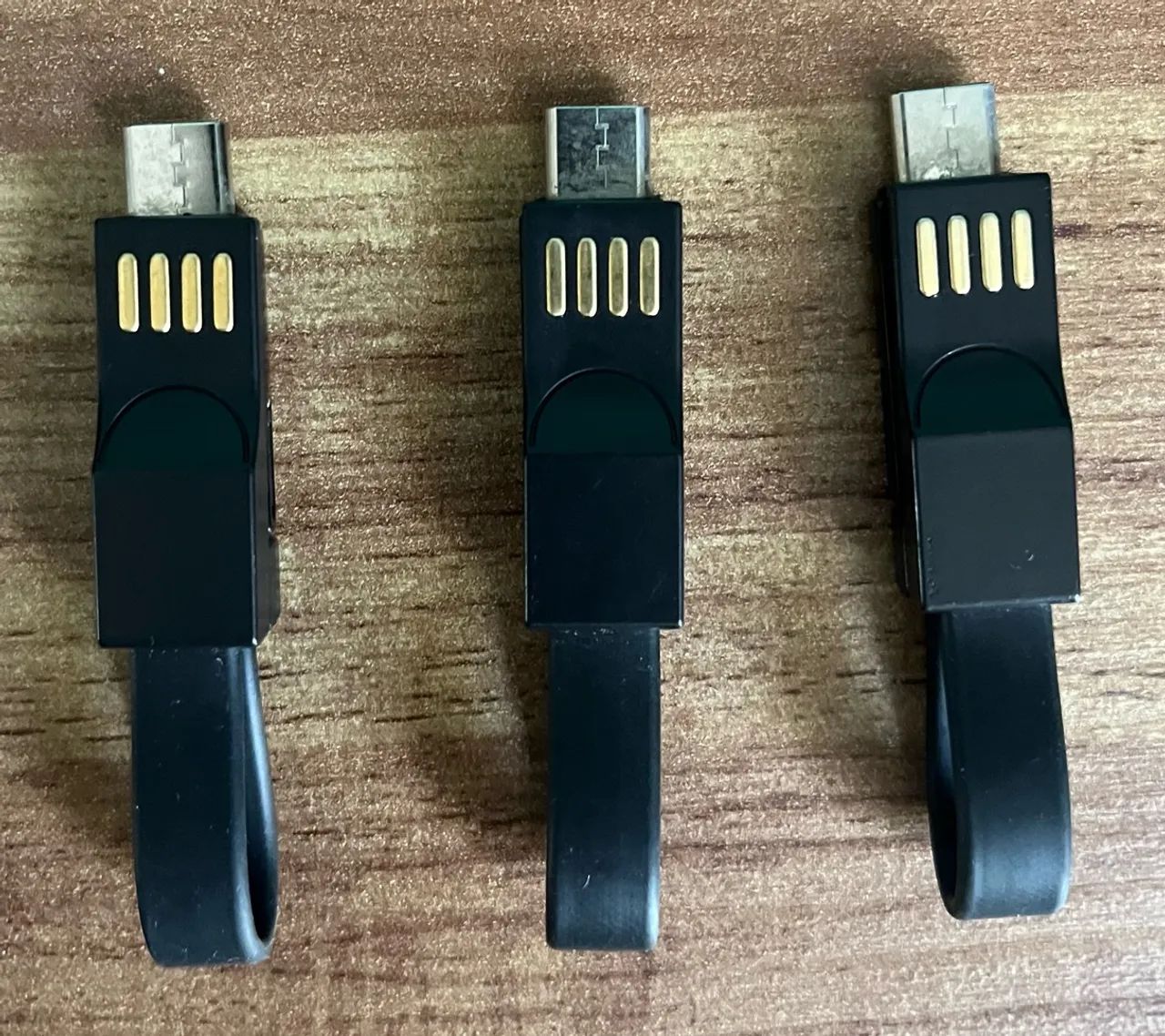 Kit 3 Cabos Chaveiro GShield 3 em 1 (Tipo C / iPhone Lightning / Micro USB) - Foto 2