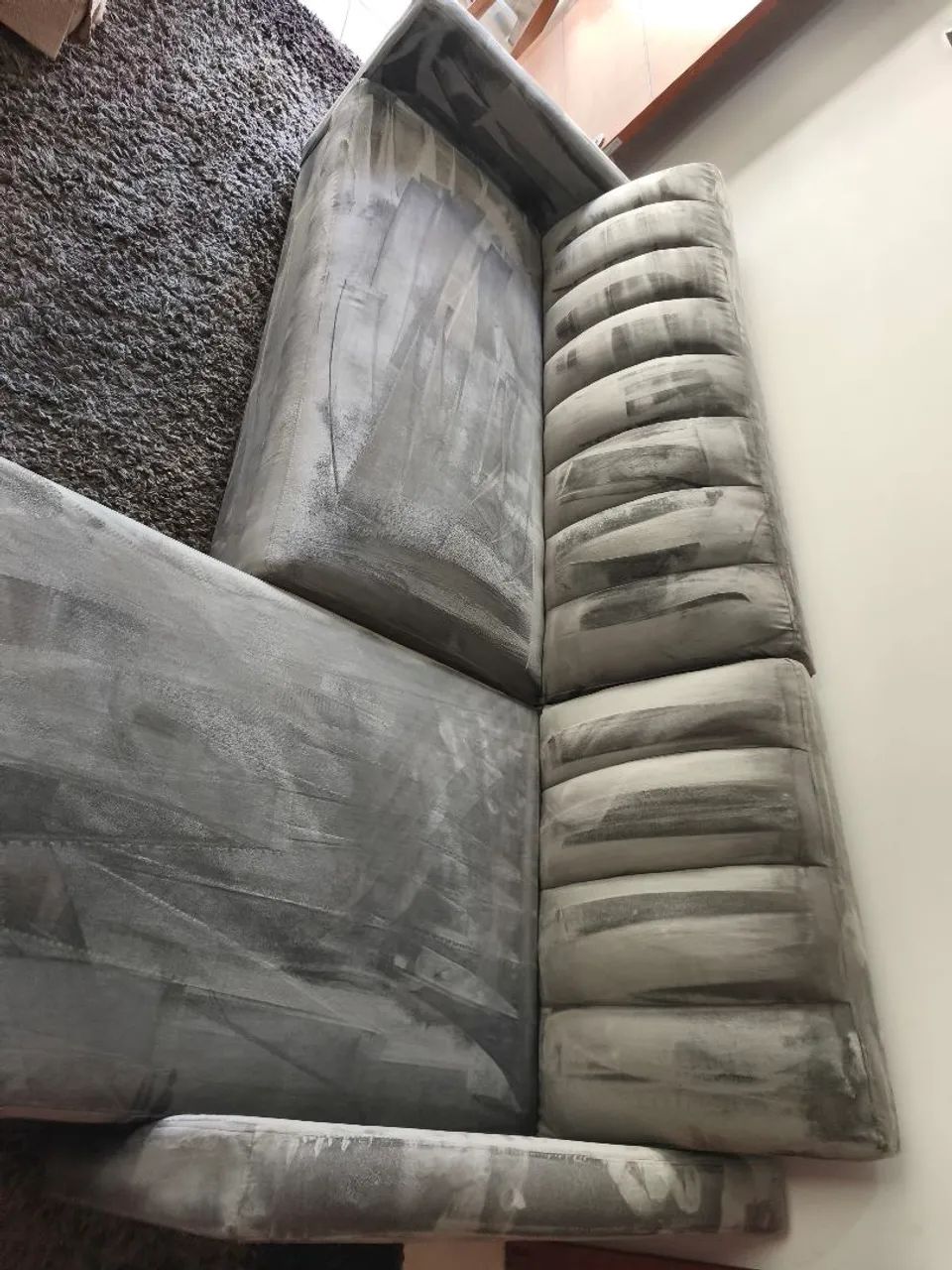 Sofá reclinável com chaise e baú  - Foto 3