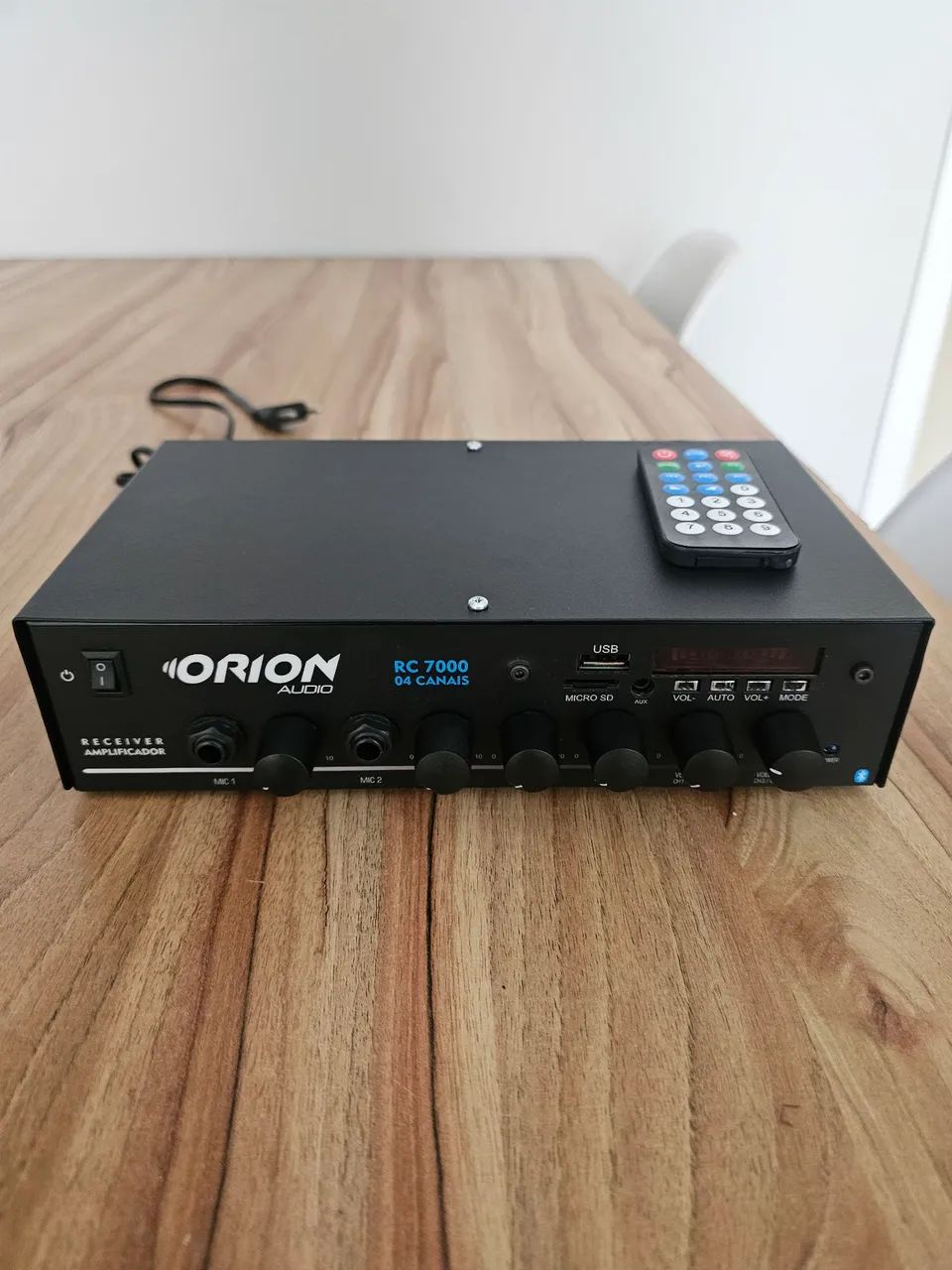 Receiver Amplificador Orion RC 7000 - 4 Canais c/ Bluetooth, USB e FM - Foto 6