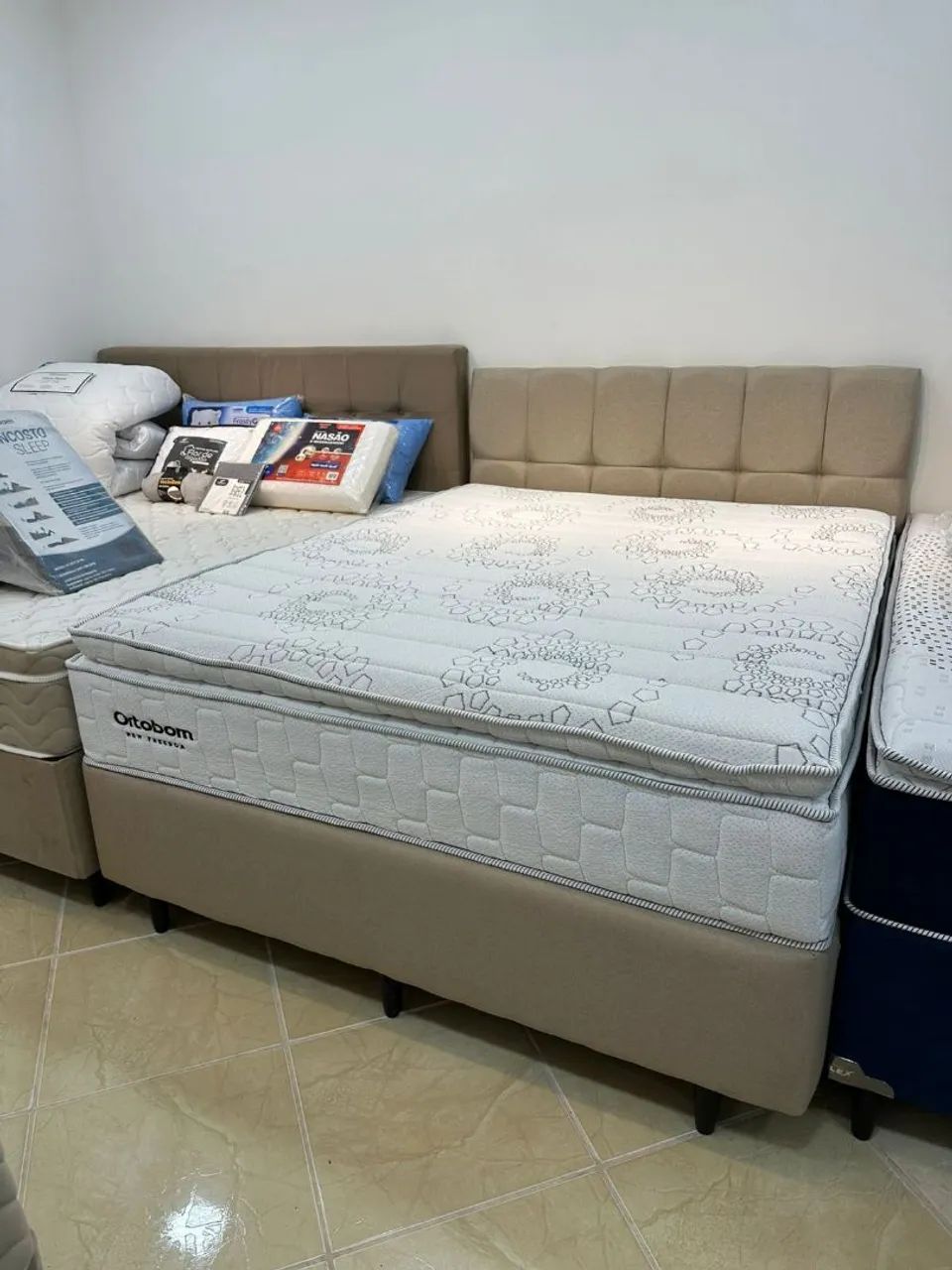 Cama completa Ortobom molas ensacadas 