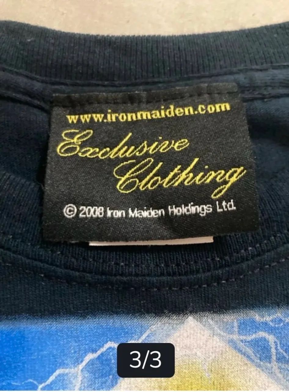 Camiseta Iron Maiden Somewhere Back in Time World Tour 2008