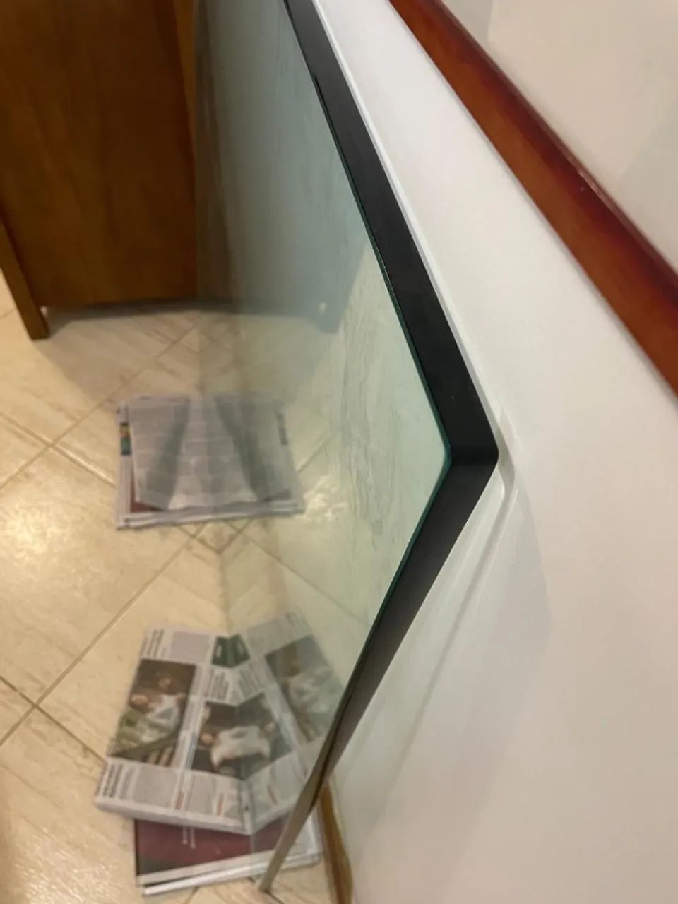 Tampo de mesa quadrado de vidro - Foto 2
