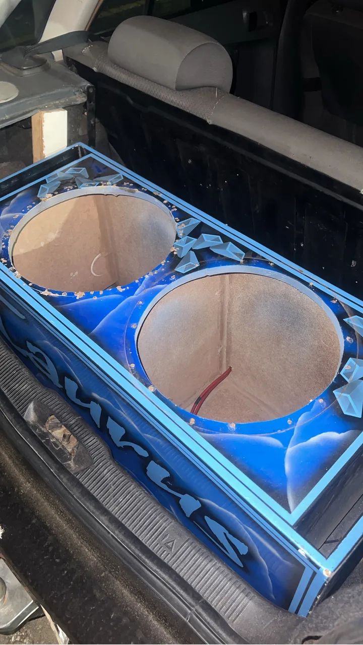 Caixa de grave feita na deboxe e pintada na taurus - Foto 2