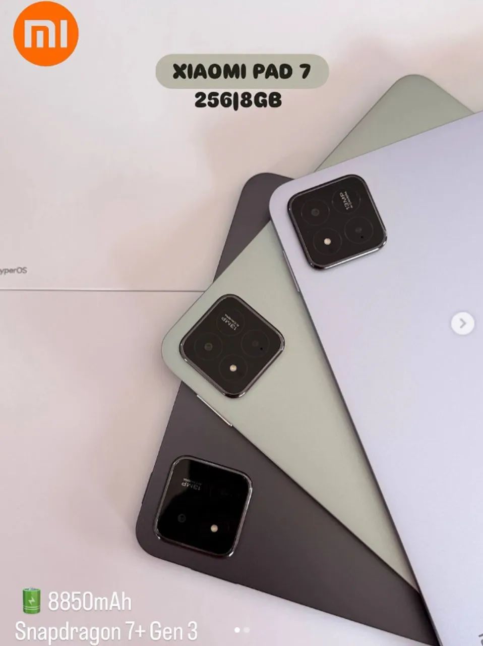Tablet Xiaomi 11,2" Pad 7 8GB de RAM, 256GB interno