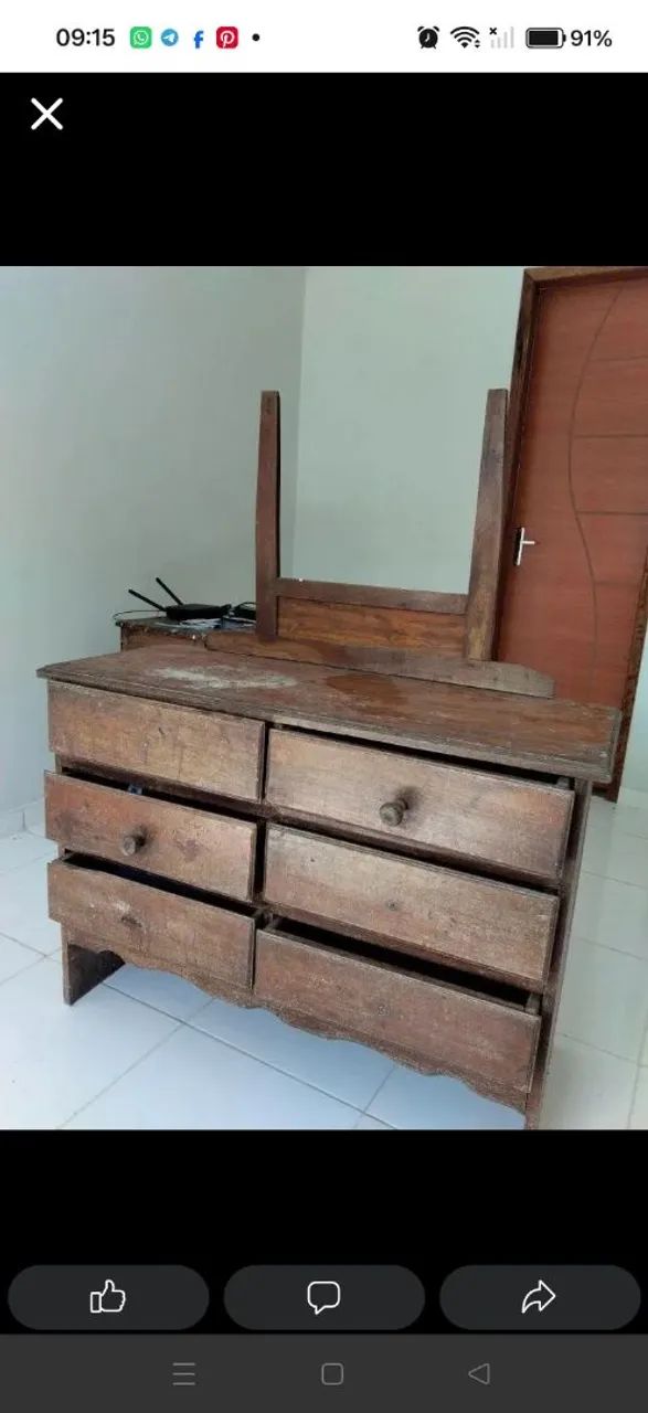 Cômoda de Angelim 6 gavetas  - Foto 2