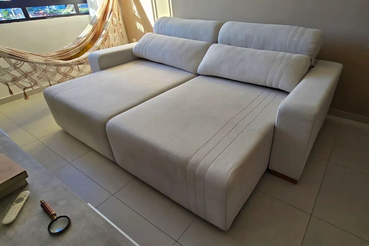 Sofá reclinável e retrátil de 2,5m - Foto 3