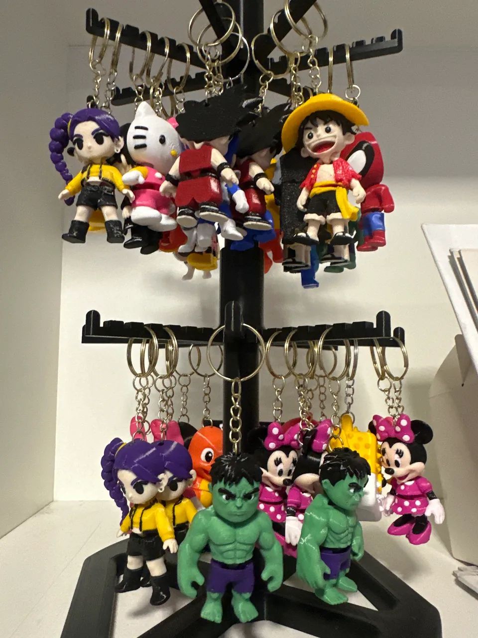 Bonecos 3D flexível anime e etc